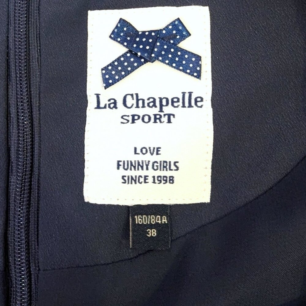 La Chapelle Sport | Short Sleeve Shift Dress Navy Floral | Size FR 38 (US 6) - Picture 5 of 12